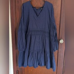 The Pryamid Collection Blue Long Sleeve Dress Size 3X